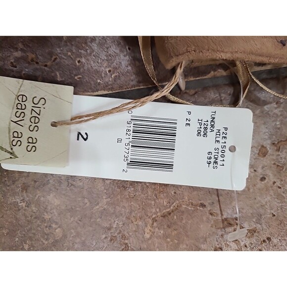 VTG Easy Spirit women's TAN skirt sz 2 microsuede front tie back slit Sz 10/12 - Picture 4 of 9